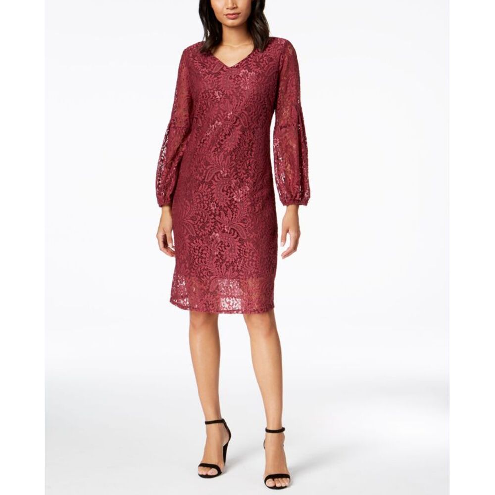 NY Collection Petite Lace A Line Dress